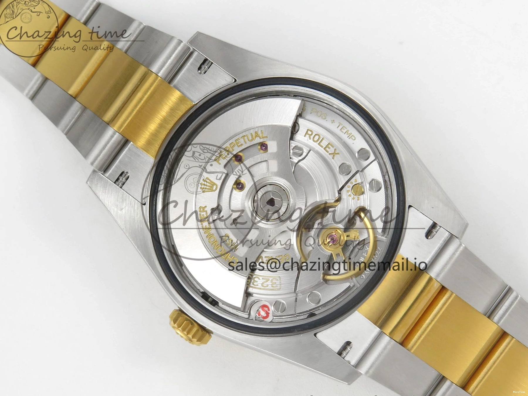 MiroTime 0327 SunProtective DateJust 36 SS YG ARF 1:1 Best Edition 904L Steel YG Leaf Diamonds Dial on Oyster Bracelet SH 87